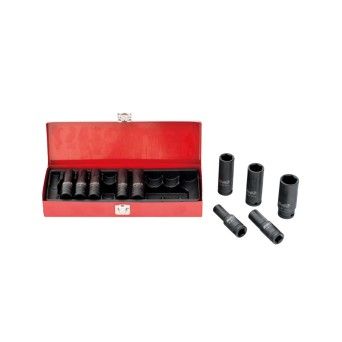 Jogo Chaves Caixa Cr-Mo Impacto Longa MacFer DS10I 1/2" 10ps