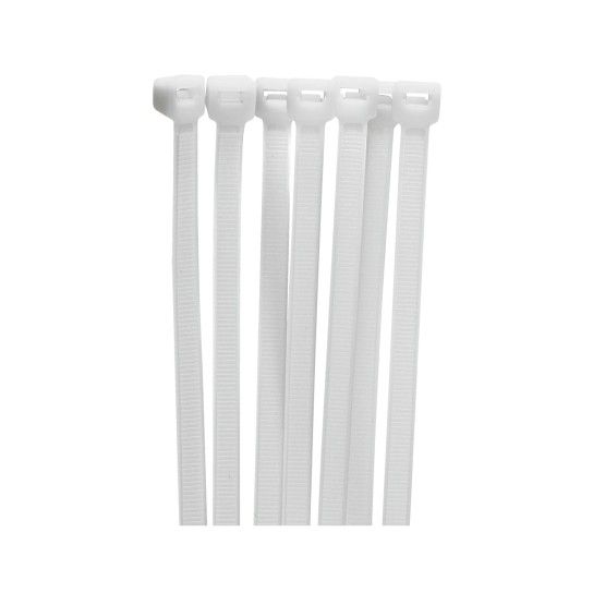 Abraadeira Serrilha Nylon MacFer ASN-B Branca (2.5x120mm (100ps))