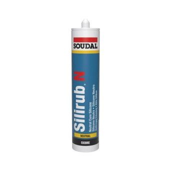 Silicone Neutro Universal Silirub N Soudal 300ml (Preto)