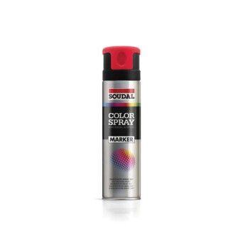 Tinta Acrlica Color Spray Marcador Soudal 500ml (Preto)