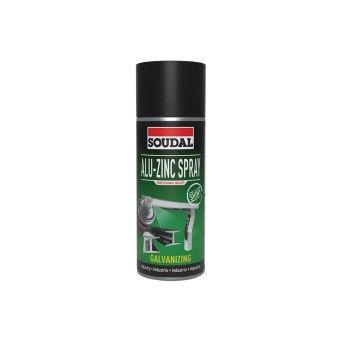 Spray Aplicao Insustrial Zinco Soudal 400ml (Zinco Brilhante)