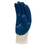 Luva de Nitrilo Delta Plus Dorso Arejado Azul