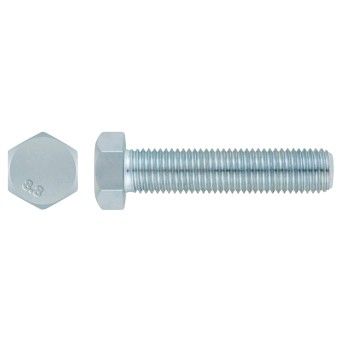 Parafuso Hexagonal Zincado DIN-933 Index Cx Janela (M6x30mm)