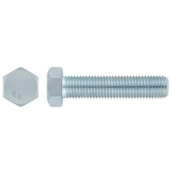 Parafuso Hexagonal Zinc. DIN-933 Index Cx Profissi
