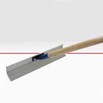 Raspador em Alumnio com Cabo em Madeira Floorix 508x127mm
