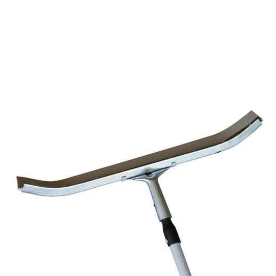 Rodo Curvo em Ao Galvanizado com Barra em Borracha FlooriX 600mm