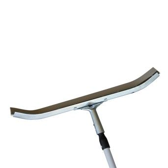 Rodo Curvo em Ao Galvanizado com Barra em Borracha FlooriX 600mm
