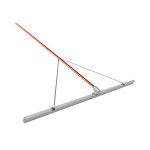 Rgua com Suporte de Trs Pontos em Magnsio com 3 Cabos Floorix 3000x101mm
