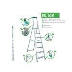 Escadote Domstico ES-DOM Escalibur (5 Degraus)