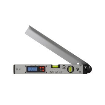 Esquadro Gonimetro Digital de Alumnio com 2 Bolhas Acrlicas Medid