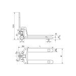 Porta-Paletes Profissional Plus Rodas de Nylon 2500Kg Imcoinsa