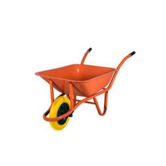 Carro de Mo com Roda Anti-furo Amarelo Jomarco