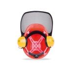Kit Florestal com Capacete de Proteo + Viseira + Abafadores de Som SteelPro Safety