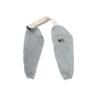 Manga Ombro Cuff de Soldador Unida por Elstico em Camura Cinza Marca