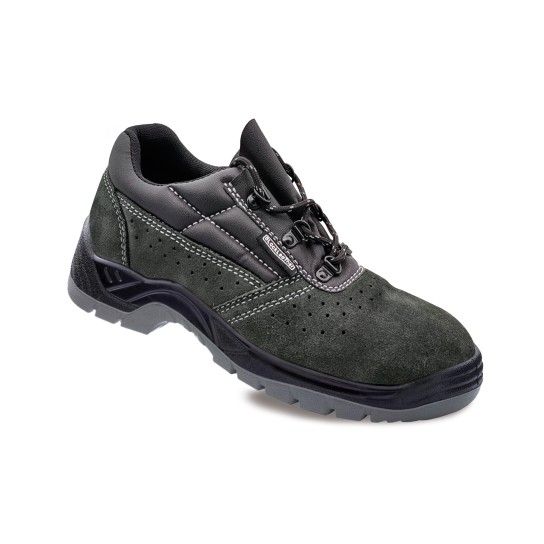 Sapato de Couro Croute Perfurado Preto BlackLeather 