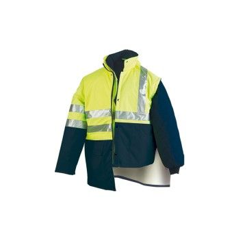 Parka de Utilizao Tripla de Alta Visibilidade Amarelo/Azul Marca (Tamanho 2XL)