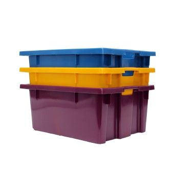 Caixa Multiusos Empilhavl Preta 40L Plastisserra