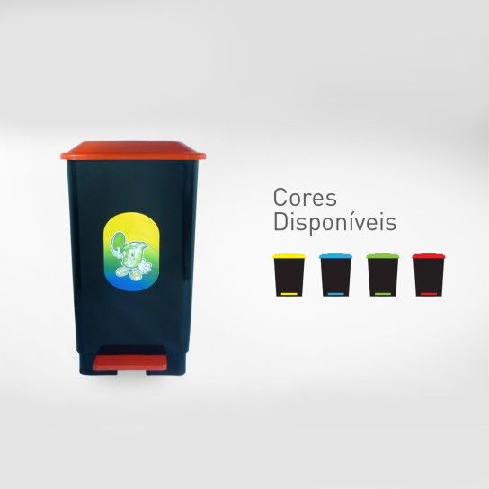 Balde com Pedal de 50L Plastisserra