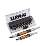 Conjunto de 14 Peas para Aparafusar Impact Torsion com 2 Guias Telescpias Magnticas Dewalt