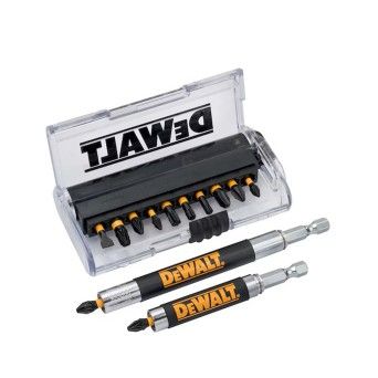 Conjunto de 14 Peas para Aparafusar Impact Torsion com 2 Guias Telescpias Magnticas Dewalt