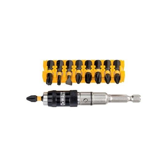 Conjunto de 10 Peas para Aparafusar Impact Torsion com Porta-Pontas Pivotante Dewalt