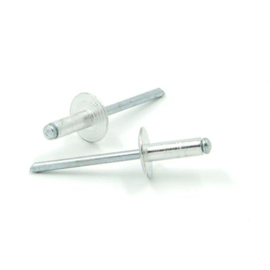 Rebite de Ao Galvanizado com Aba Larga em Alumnio Remaches Tudela 4.9x30x14mm (200 unidades)