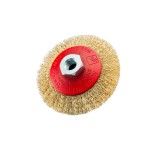 Escova Cnica CO90E Furo M14 em Ao Latonado 90 mm SIT