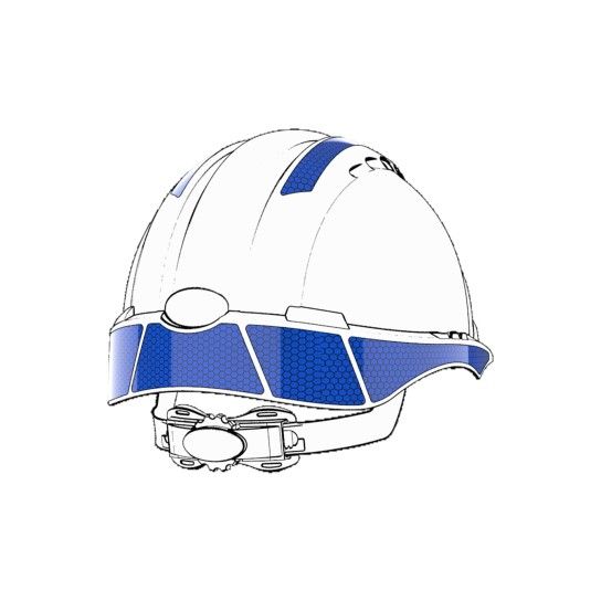 Kit de Autocolantes Refletores para EVO 2/3 Jsp 10 Un (Azul)