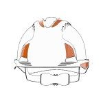 Kit de Autocolantes Refletores para EVO 2/3 Jsp 10 Un (Laranja)