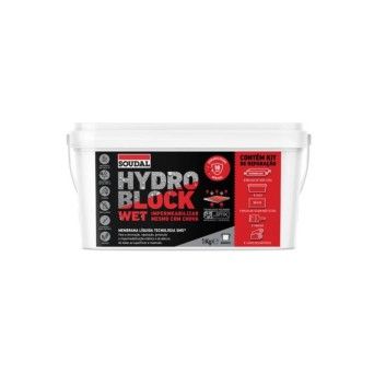 Membrana Impermevel Hydro Block Wet Soudal (Cinzento.10kg)