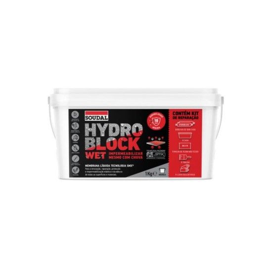 Membrana Impermevel Hydro Block Wet Soudal (Terracota.10kg)