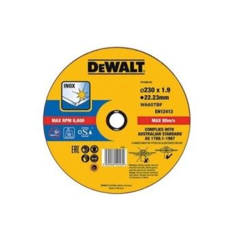 Disco de Corte Plano Extreme OSA para Inox 230x2x22mm Dewalt