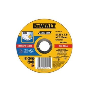 Disco de Corte Plano Extreme OSA para Inox 125x1.6x22mm Dewalt