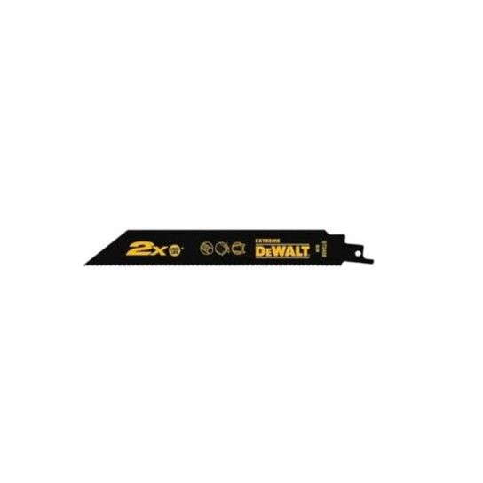 Lminas de Sabre Bi-Metal Extreme para Madeira e Pregos 228x4.2mm Dewalt 5 Unidades
