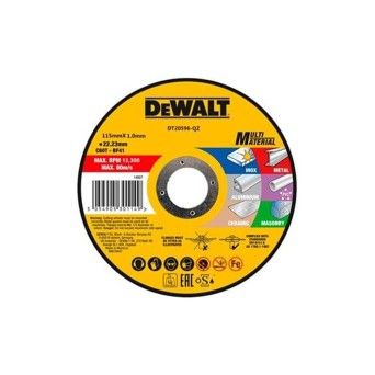 Disco de Corte Multimaterial 115x1x22.23mm Dewalt