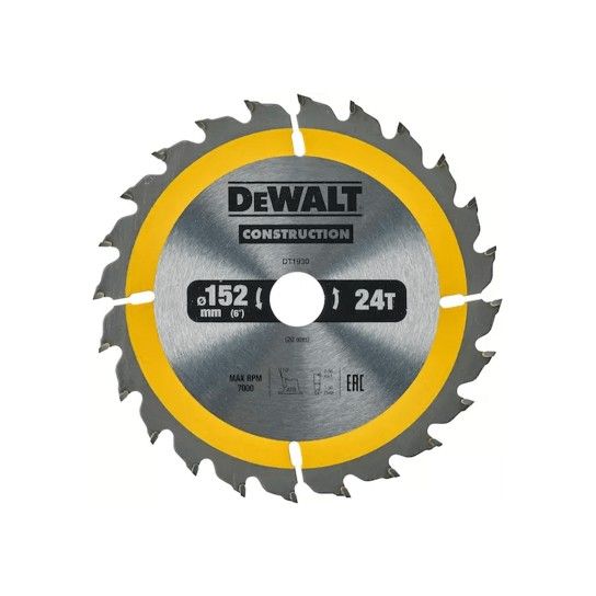 Lmina para Serra Circular Porttil 190x30mm 18D ATB +20 Dewalt