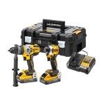Kit XR 18V Powerstack Dewalt DCK2052H2T-QW Berbequim de Martelo + Chave de Impacto + 2 Baterias