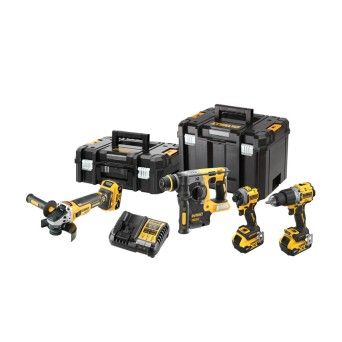 Kit XR 18V Berbequim Aparafusadora Rebarbadora Martelo 3 Baterias Dewalt DCK429P3T-QW