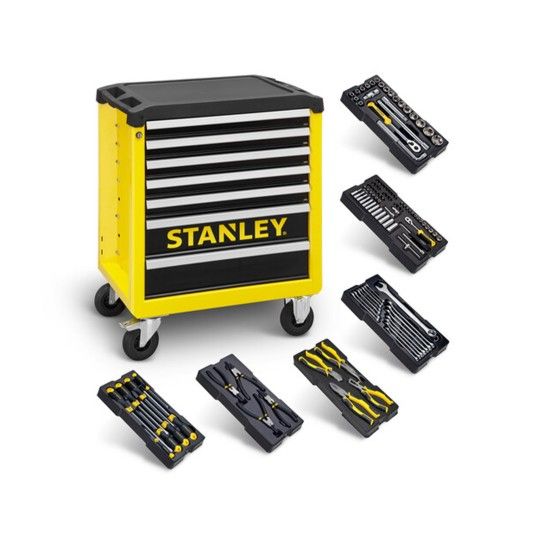 Carro Metlico para Oficina Stanley 7 Gavetas