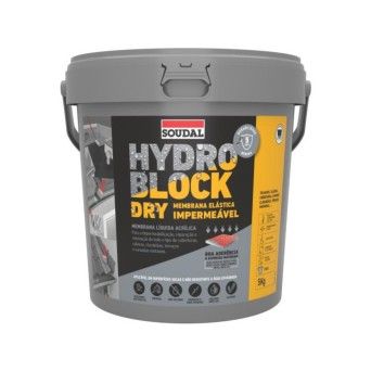 Membrana Impermevel Hydro Block Dry Soudal (Cinzento.18kg)
