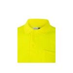 Polo Algodo Manga Curta Faixas Refletoras 305522 Velilla (Tamanho L.Amarelo Fluorescente)