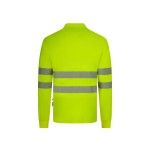Polo Poli�ster Reciclado Manga Comprida Faixas Refletoras 305534 Velilla (Tamanho L.Amarelo Fluoresc