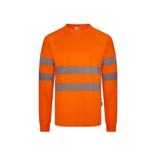 T-shirt Poliéster Reciclado Manga Comprida Faixas Refletoras 305634 Velilla (Tamanho S.Laranja Fluo T-shirt Poliéster Reciclado Manga Comprida Faixas Refletoras 305634 Velilla (Tamanho S.Laranja Fluo