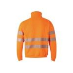 Sweatshirt com Meio Fecho e Faixas Refletoras 305704 Velilla (Tamanho S.Laranja Fluorescente) Sweatshirt com Meio Fecho e Faixas Refletoras 305704 Velilla (Tamanho S.Laranja Fluorescente)