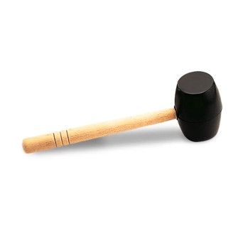 Maço de Borracha Base Plana Preta Rubi (750Grs) Maço de Borracha Base Plana Preta Rubi (750Grs)