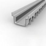 Canal Retangular Baixo Cinza Ifec (100x1000x35mm)