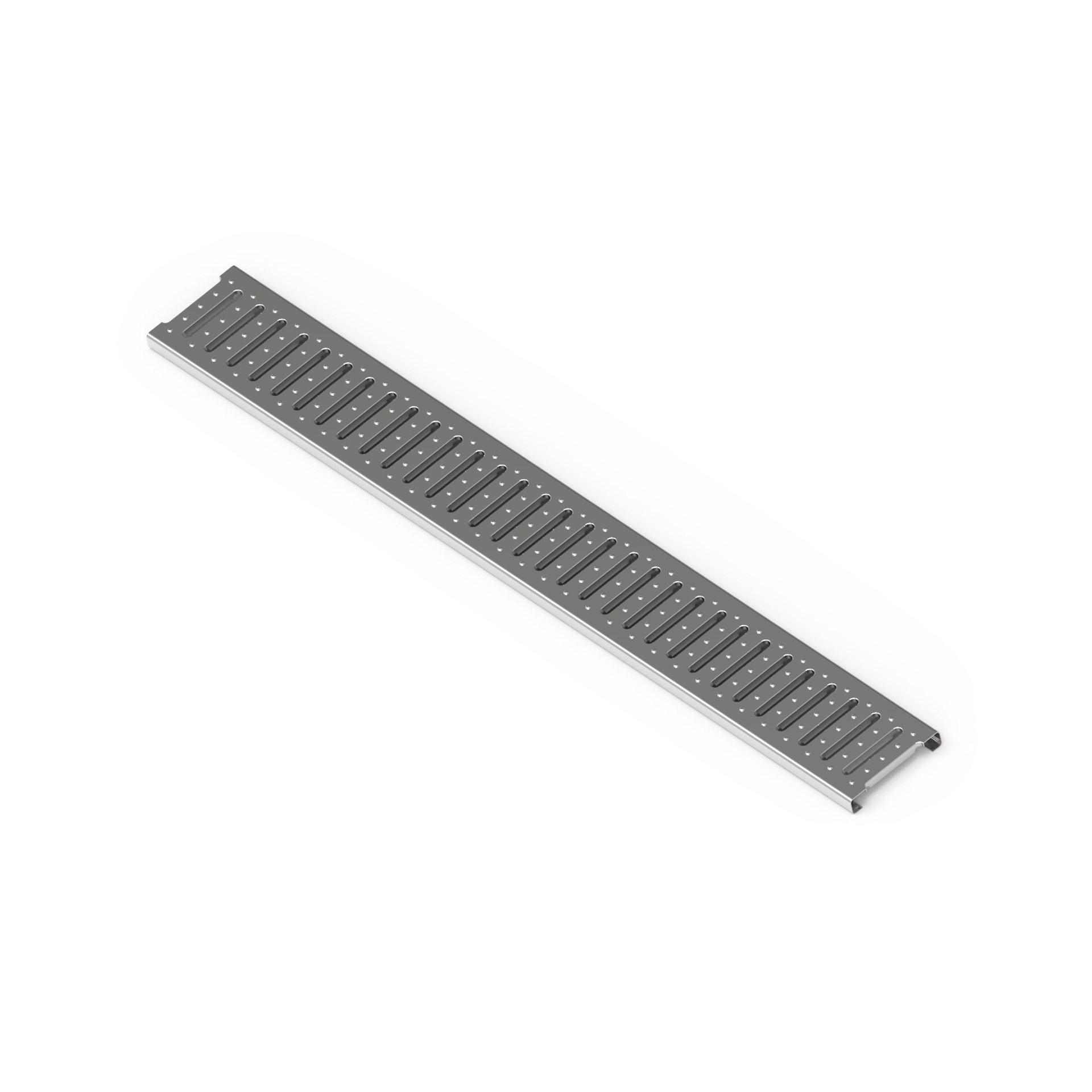 Grelha Retangular Drenagem Estampada Galvanizada Ifec (100x1000x20mm)
