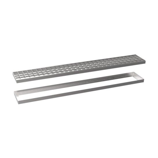 Grelha Drenagem Quadriculada Galvanizada Ifec (200x1000x25mm)