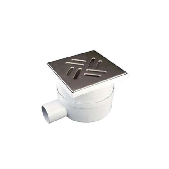 Ralo Sinfonado Saída Lateral Normal Diam 50 c/ Grelha Inox Ifec (150x150mm) Ralo Sinfonado Saída Lateral Normal Diam 50 c/ Grelha Inox Ifec (150x150mm)