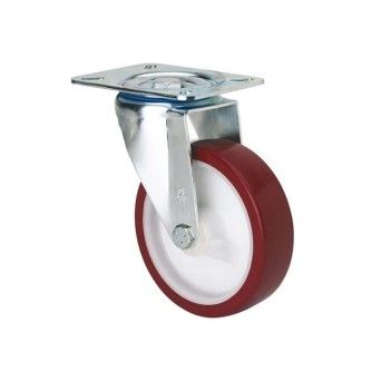 Rod�zio Girat�rio Poliuretano 80mm 105x80mm 100Kg Alex